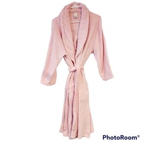 Classic Elements fluffy robe soft luxe plush warm spa bathrobe sz S L